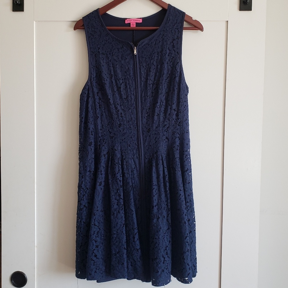 Betsey Johnson - Navy Lace Dress